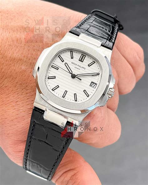 patek philippe nautilus leather bracelet|Patek Philippe Nautilus price list.